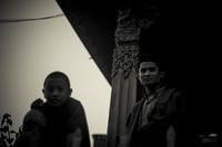 Two young monks in Kathmandu